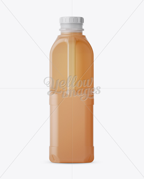 Frosted Plastic Juice Jug Mockup - Front and Back Views