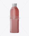 Plastic Red Juice Jug Mockup - Front and Back Views