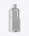 Metallic Milk Jug Mockup - Halfside View