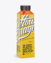 1L Glossy Bottle Mockup - Halfside View 1L Glossy Bottle Mockup - Halfside View
