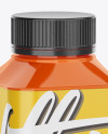 1L Glossy Bottle Mockup - Halfside View 1L Glossy Bottle Mockup - Halfside View