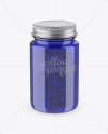 Blue Pill Bottle w/ Metal Cap Mockup - High-Angle Shot