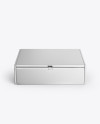 Metallized Paper Box Mockup Metallized Paper Box Mockup