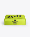 Metallized Paper Box Mockup Metallized Paper Box Mockup