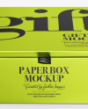 Metallized Paper Box Mockup Metallized Paper Box Mockup