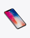 Isometric Apple iPhone X Mockup