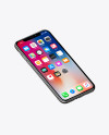 Isometric Apple iPhone X Mockup