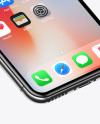 Isometric Apple iPhone X Mockup