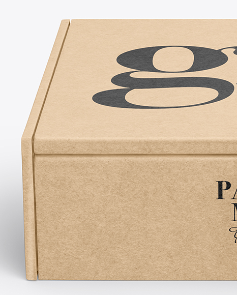 Kraft Paper Box Mockup