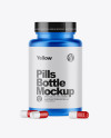 Metallic Pills Bottle Mockup