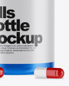 Metallic Pills Bottle Mockup