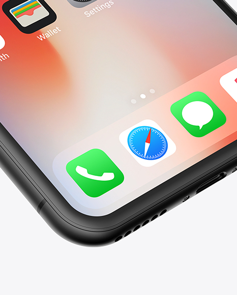 Clay Apple iPhone X Mockup