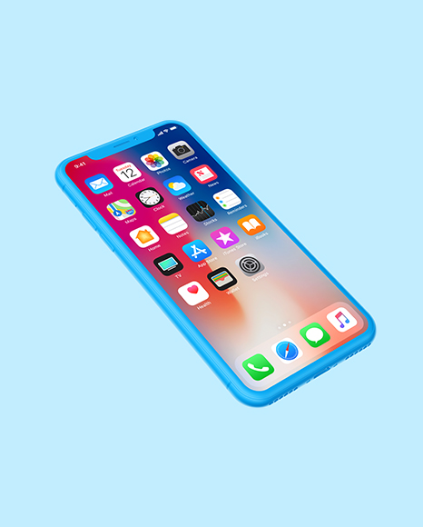 Clay Apple iPhone X Mockup