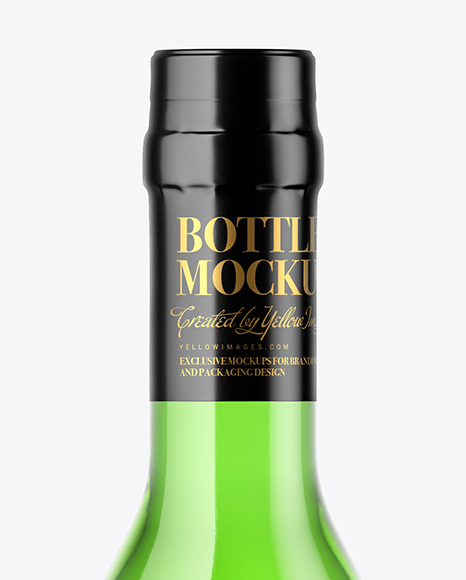 Clear Glass Bottle Mockup