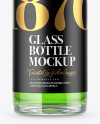 Clear Glass Bottle Mockup