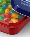 Glossy Candy Box Mockup