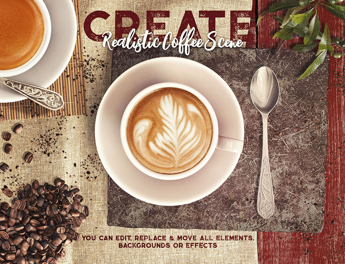 Coffee & Barista Mock-up Creator Coffee & Barista Mock-up Creator