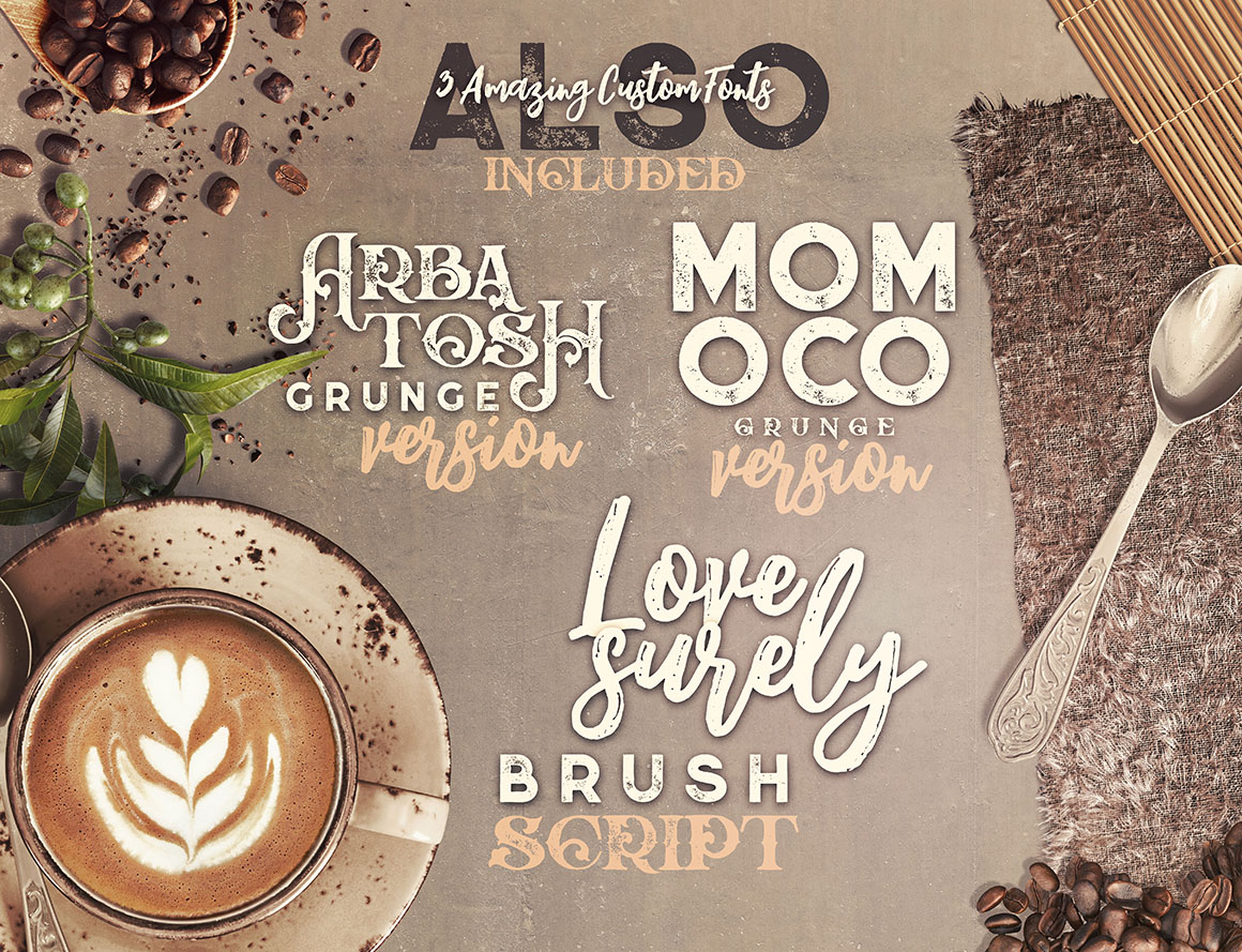 Coffee &amp; Barista Mock-up Creator