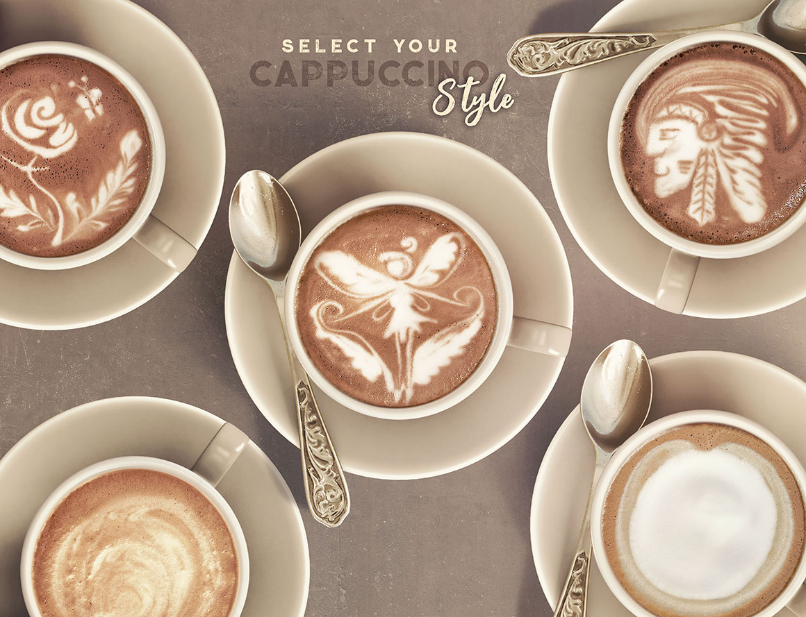 Coffee &amp; Barista Mock-up Creator