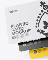 Three Plastic Cards Mockup