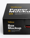 Glossy Paper Box Mockup Glossy Paper Box Mockup
