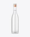 Frosted Glass Vodka Bottle Mockup