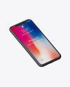 Isometric Clay Apple iPhone X Mockup