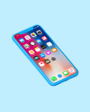 Isometric Clay Apple iPhone X Mockup