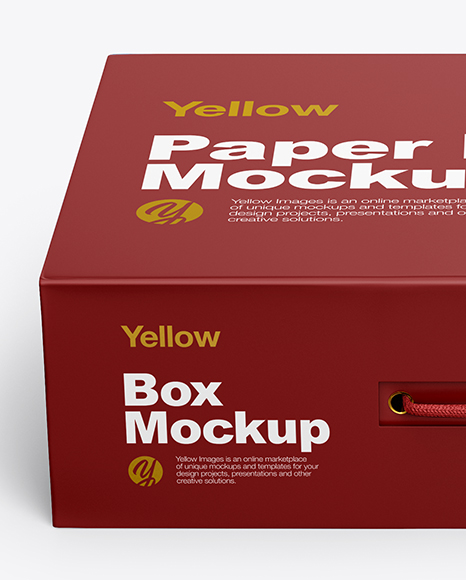 Matte Paper Box Mockup