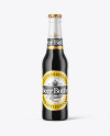 Dark Amber Glass Beer Bottle Mockup