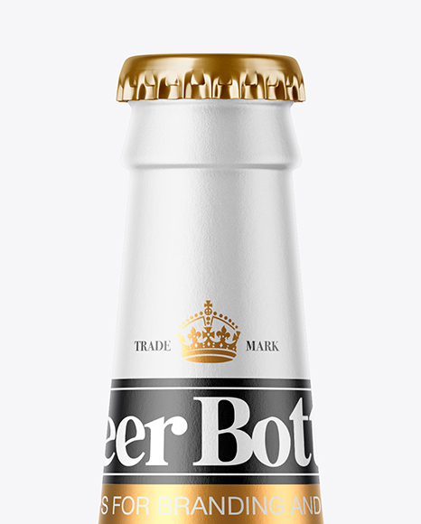 Ceramic Beer Bottle Mockup