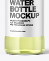 Clear Glass Bottle with Tonic Mockup