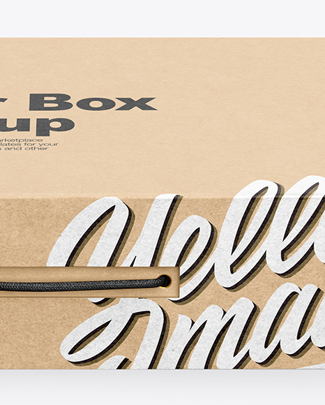 Kraft Paper Box Mockup Kraft Paper Box Mockup