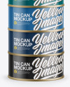 Six Cans Mockup