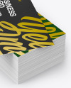 Stack of Business Cards Mockup