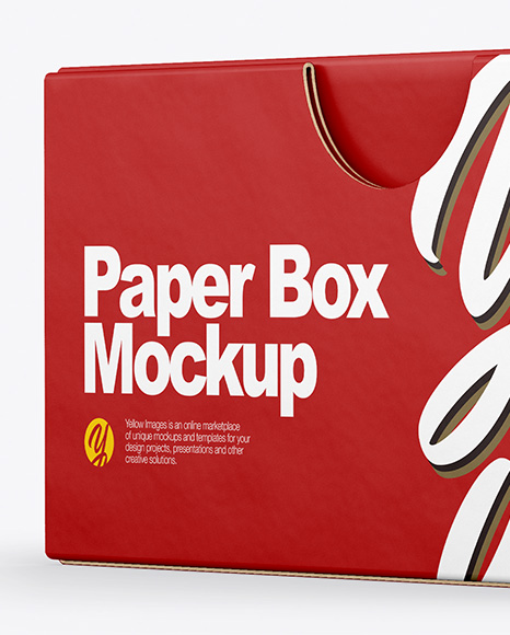Paper Box Mockup Paper Box Mockup