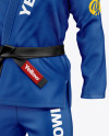 Jiu Jitsu Kimono Mockup (Half Side View)