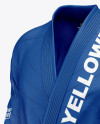 Jiu Jitsu Kimono Mockup (Half Side View)