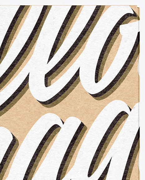 Kraft Paper Box Mockup