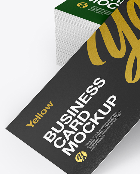 Stack of Business Cards Mockup