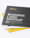 Three Business Cards Mockup