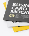 Three Business Cards Mockup