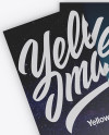Three Textured Brochures Mockup