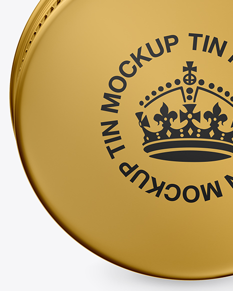 Metallic Lip Balm Tin Mockup