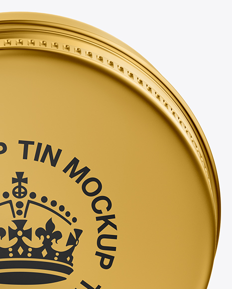 Metallic Lip Balm Tin Mockup