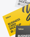 Three Business Cards Mockup