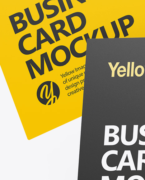Three Business Cards Mockup