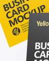 Three Business Cards Mockup