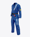 Jiu Jitsu Kimono Mockup (Half Side View)