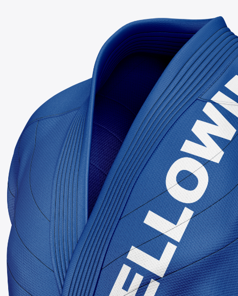 Jiu Jitsu Kimono Mockup (Half Side View)